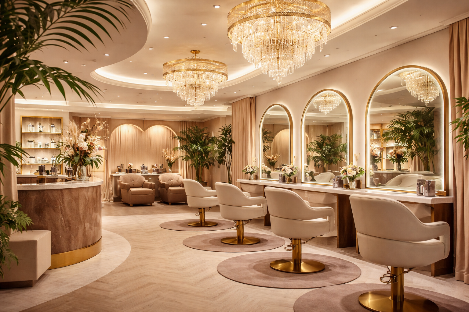 Modern Salon interior